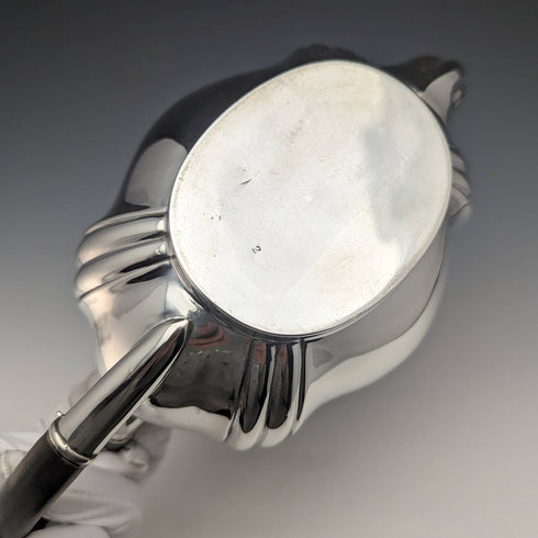 1914 British antique sterling silver teapot 390g RF Mosley